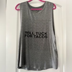 Pure Barre grey muscle tank, size M
